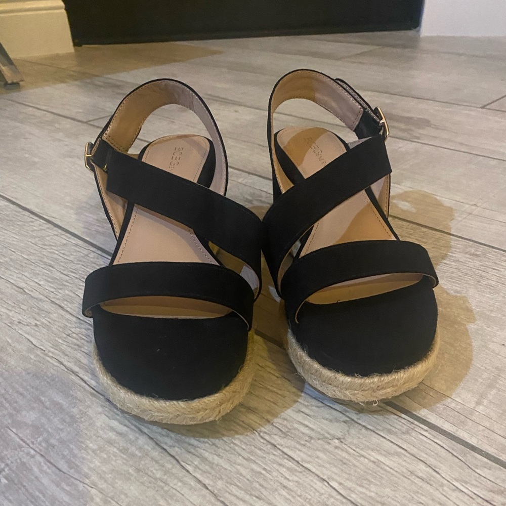 BCBG wedge sandals